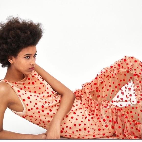 Blogger Fav Zara Sheer Red Dot Dress! - Picture 10 of 16